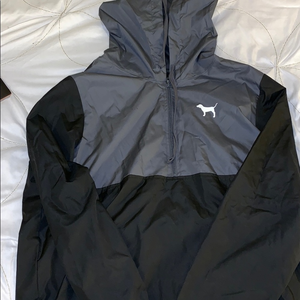 VS pink rain jacket